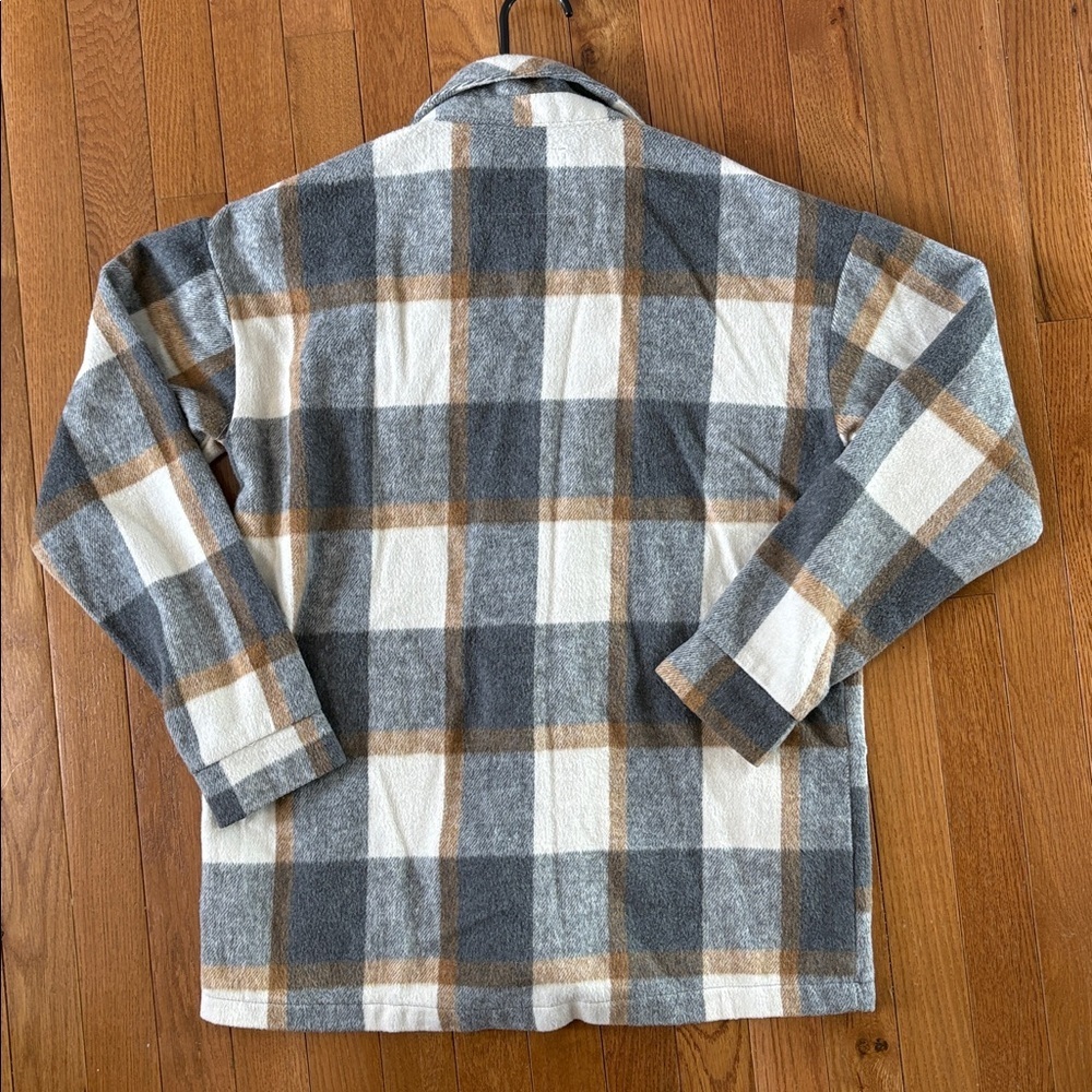 Altar'd State Cole Fleece Shacket The Summit Size XS Plaid Oversized Jacket - Picture 8 of 8